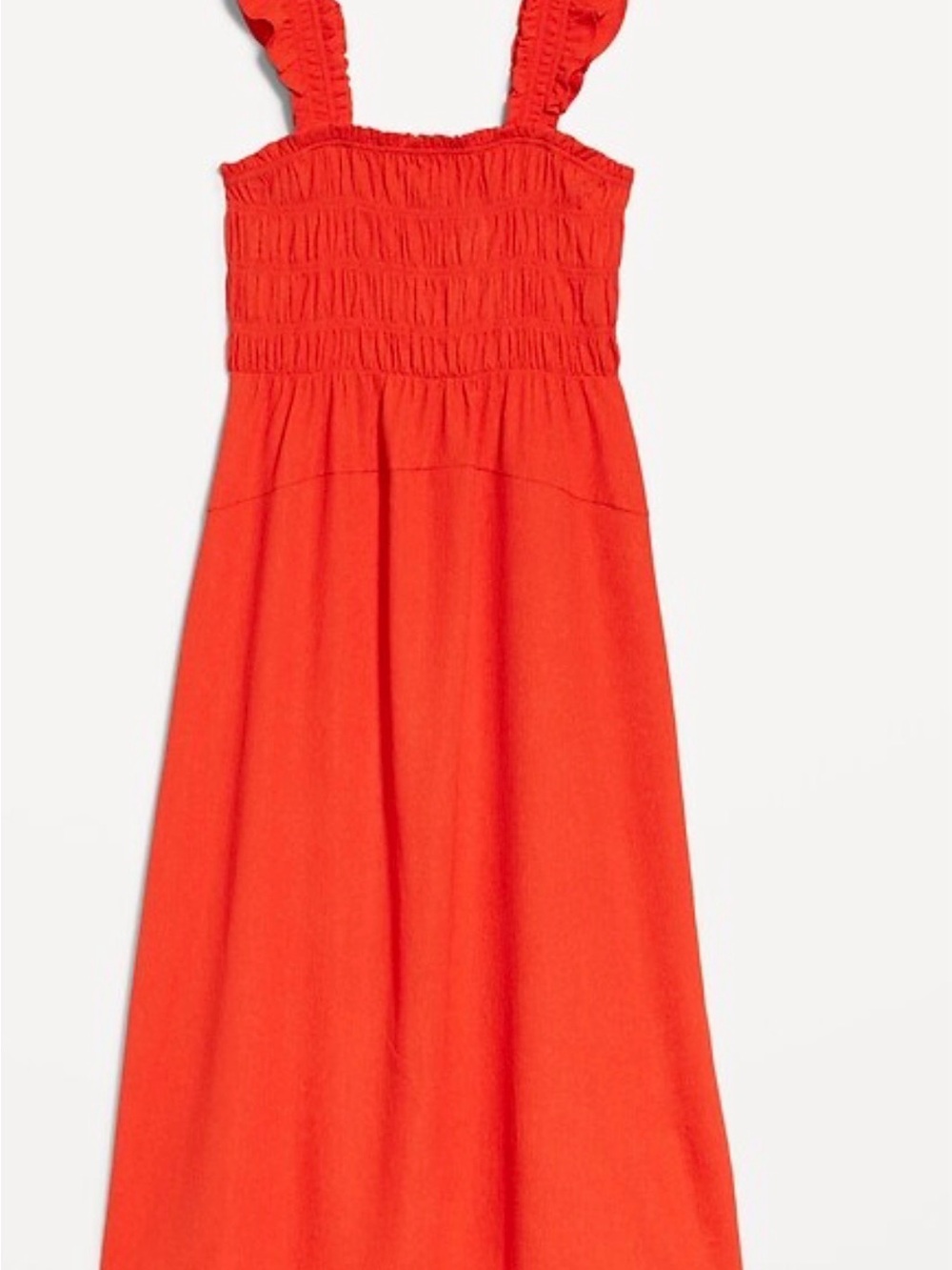 Old Navy orange Smocked Sundress